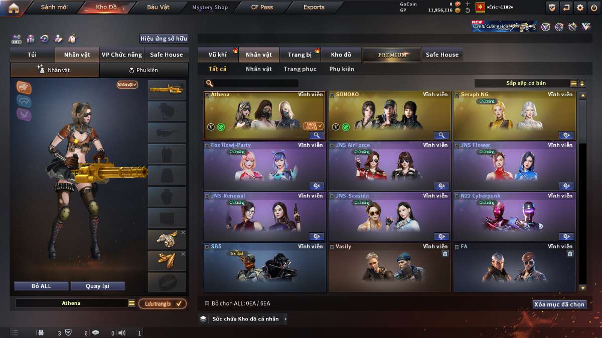 shop acc cf uy tin gia re